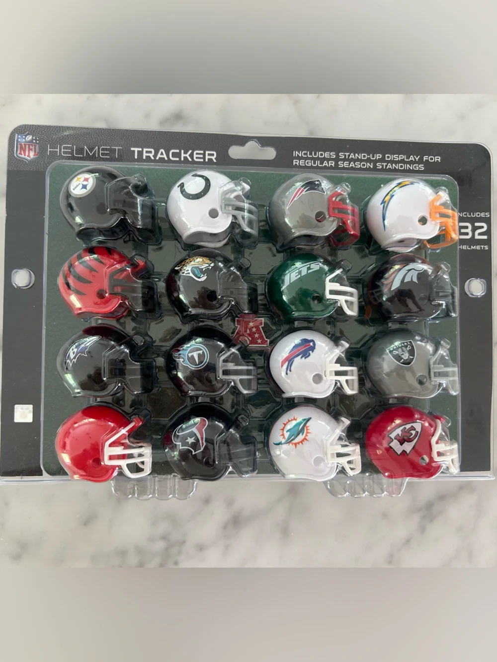 NFL Mini Helmet Tracker: All 32 teams! Brand new!